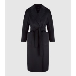 MAX MARA Manteau Long Amore Laine Black S