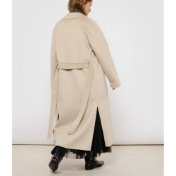 MAX MARA Manteau Long Amore Laine Ice