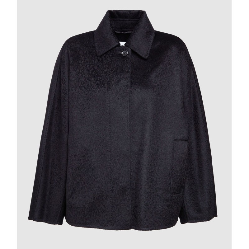 MAX MARA Manteau Court Midas Cachemire Black