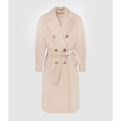 MAX MARA Manteau Long Madame Laine Écru
