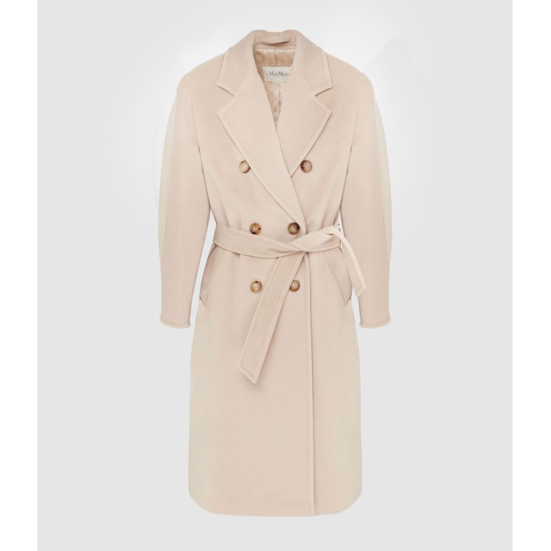 MAX MARA Manteau Long Madame Laine Écru