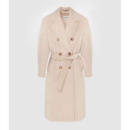 MAX MARA Manteau Long Madame Laine Écru