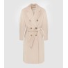 MAX MARA Manteau Long Madame Laine Écru