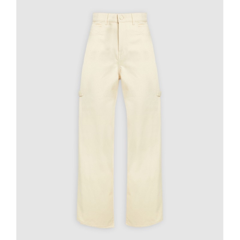 MAX MARA Pantalon Large Segnale Ivoire