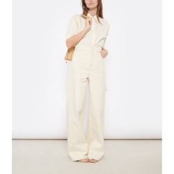 MAX MARA Pantalon Large Segnale Ivoire