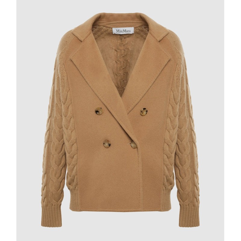 MAX MARA Veste Courte Micio Camel