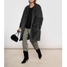 MAX MARA Manteau Mi-Long Roseto Laine Medium Grey
