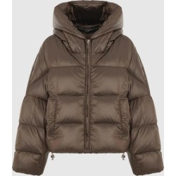 MAX MARA Doudoune Spaceca Marron Métallisé