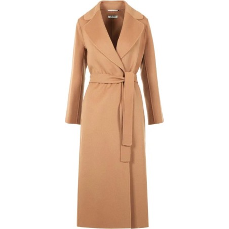 MAX MARA Coats Camel Marron