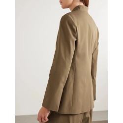 MAX MARA Blazer En Serge De Coton Segnale Neutres