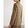 MAX MARA Blazer En Serge De Coton Segnale Neutres