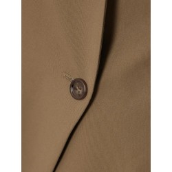 MAX MARA Blazer En Serge De Coton Segnale Neutres
