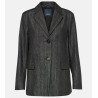 MAX MARA Blazer Murano en chambray Noir