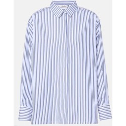 MAX MARA Chemise Tata rayée en coton Bleu