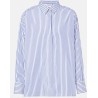 MAX MARA Chemise Tata rayée en coton Bleu