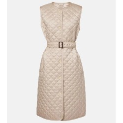 MAX MARA Veste matelassée sans manches Lauren Beige