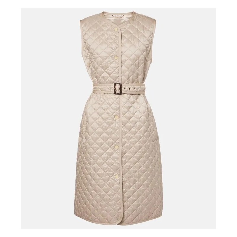 MAX MARA Veste matelassée sans manches Lauren Beige
