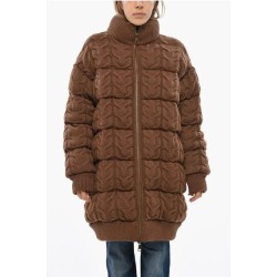 MAX MARA SFILATA Cable Knit OVATTA Padded Coat size 40