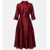 MAX MARA Robe midi Perry en satin Rouge